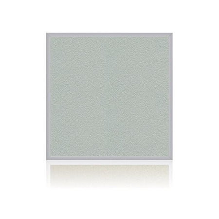Ghent's Vinyl 4' x 4' Bulletin Board with Aluminum Frame in Silver