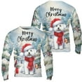 thumbnail image 3 of Merry Christmas Bichon Frise Enjoys Woofmas Winter Xmas Holiday All Over Print 3D Sweatshirt Unisex Merch Bichons Dog Lovers Gifts Idea - 02022, 3 of 6