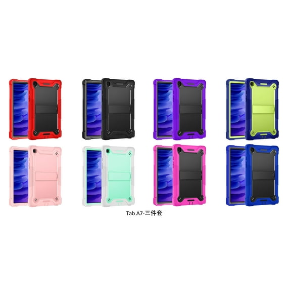Samsung Galaxy Tab A7 Tablet Case, T500/T505/T507 Tablet Case, Kickstand, Solid Impact Protective Multiple Layers New (DFK) for Samsung Galaxy Tab A7 Tablet Case Black