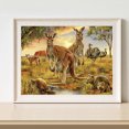 thumbnail image 3 of 5D DIY Diamond Painting Kits Full Square Drill Canguros Mosaico Wall Picture Art Sywqhk Decoración hogareña, 3 of 9