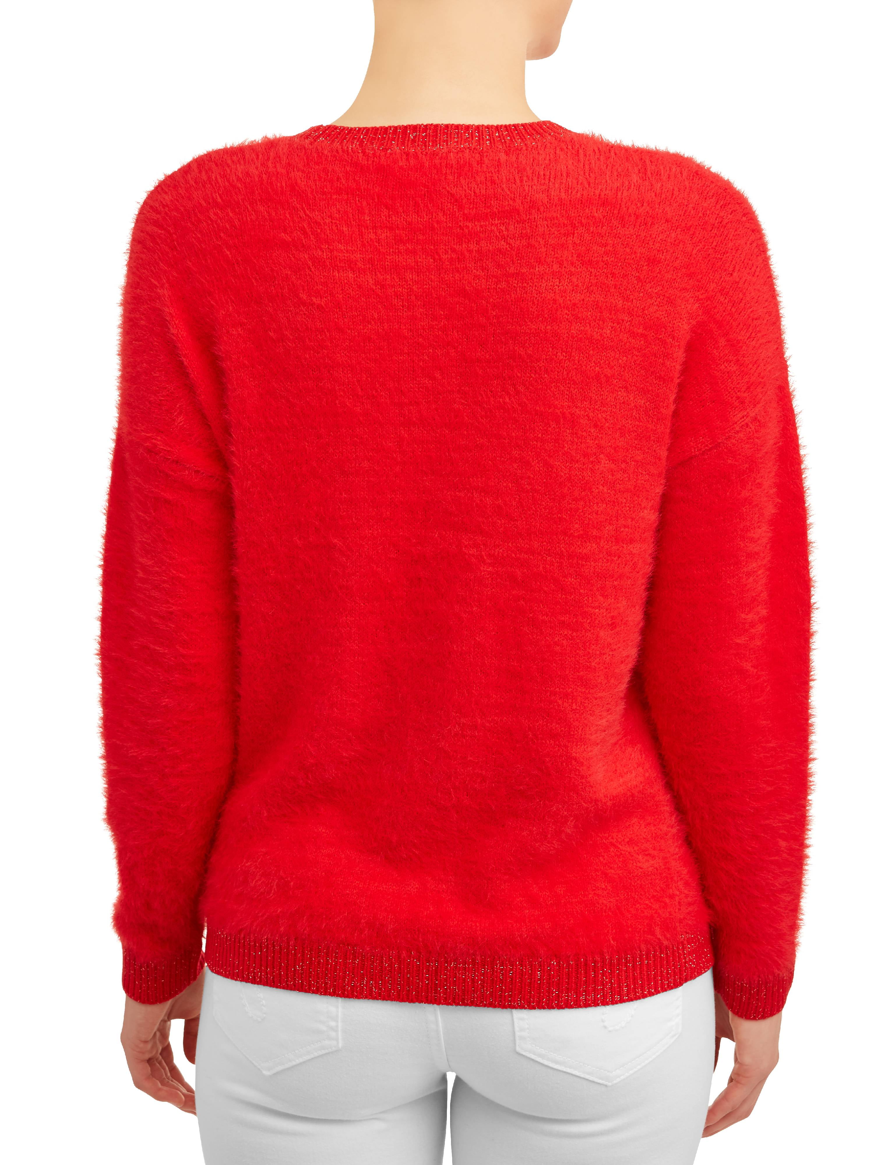Eyelash Pullover Sweater - Walmart 
