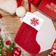thumbnail image 3 of Calcetín tejido con alfabeto navideño, adorno para árbol de Navidad, decoración navideña para el hogar, regalo de Navidad, Año Nuevo 2024, 3 of 5