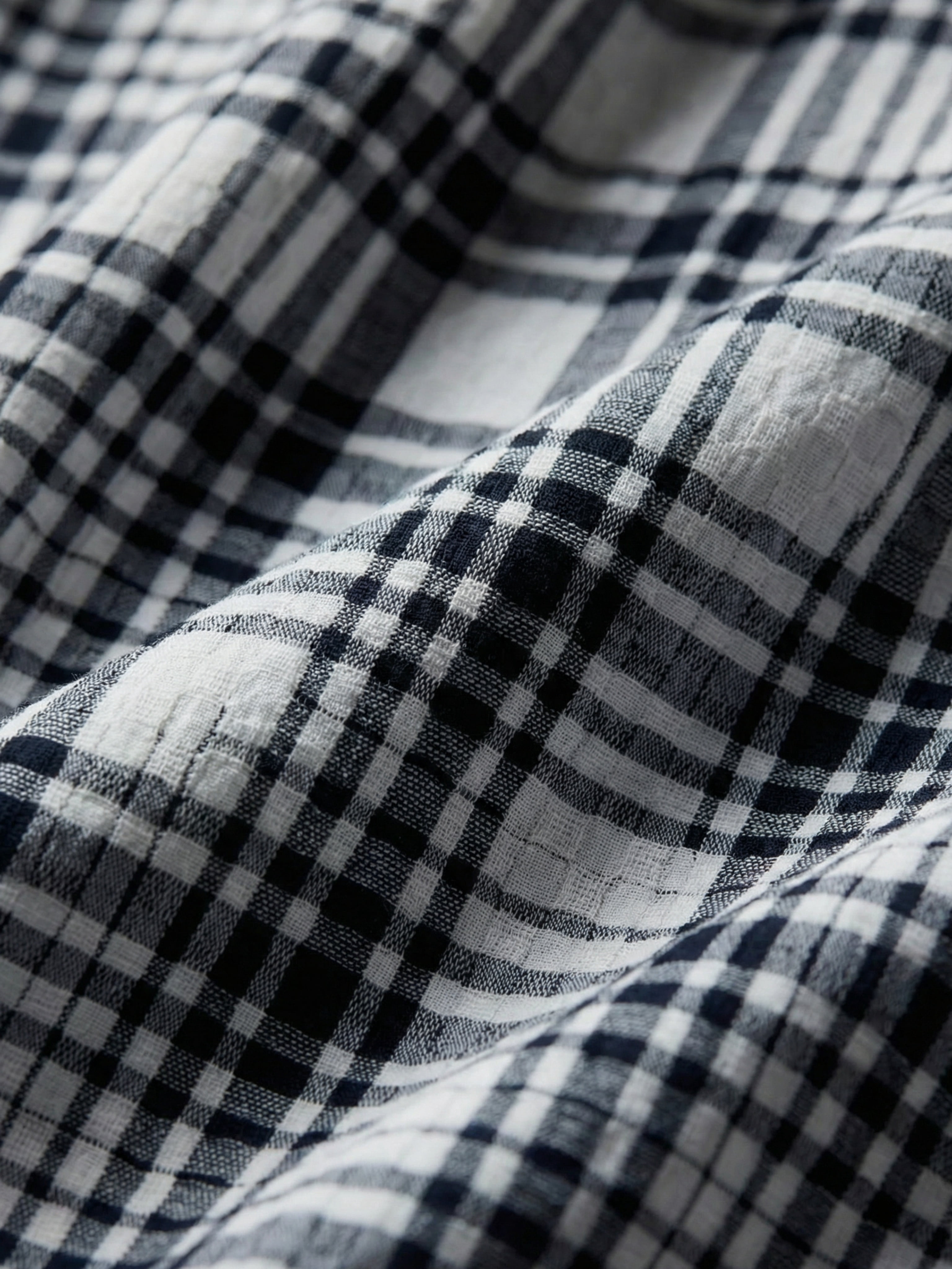 Free Assembly Men's Plaid Cotton Dobby Camp Shirt with Short Sleeves, Sizes XS-3XL