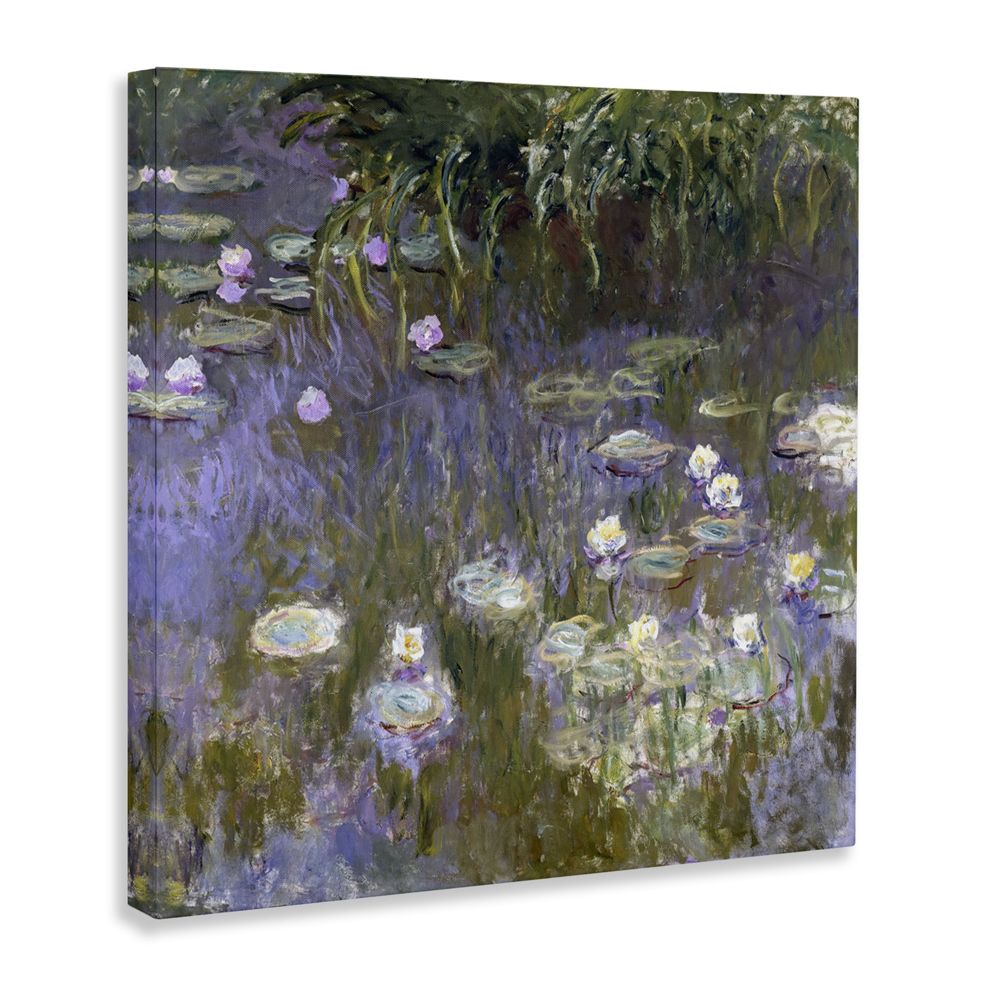 Stupell Industries Classical Water Lilies Monet Landscape & Nature Painting Wrapped Canvas Art Print Wall Art, 36 x 36