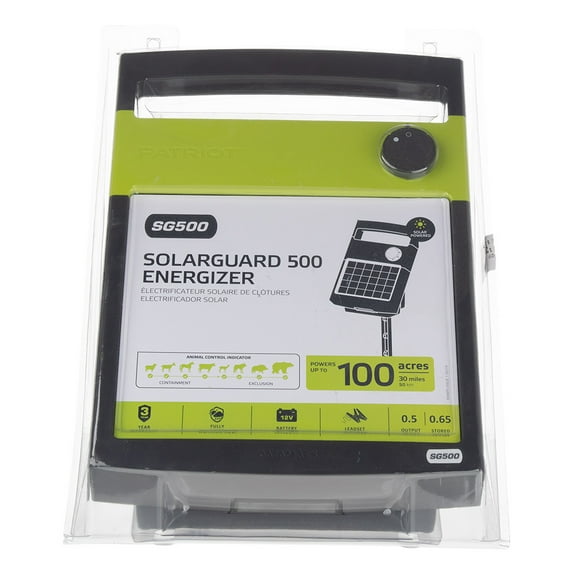 Patriot Electric Fencing Solarguard 500 Fence Energizer 12V