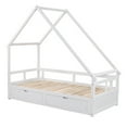 thumbnail image 7 of Extending Daybed Frame with Two Drawers, No Box Spring Needed, Space Saving Design, White, 7 of 7