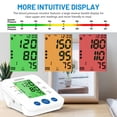 thumbnail image 4 of Monitor de presión arterial automático y preciso para brazo, pantalla LCD portátil, funciona con batería, brazalete ajustable y bolsa de almacenamiento, color blanco., 4 of 5