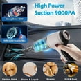 thumbnail image 2 of Cordless Handheld Vacuum Cleaner 9000Pa Car Home Rechargeable Wet Dry Duster, 2 of 6