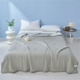 thumbnail image 4 of Ctnporpo Comforter Queen Size Blankets for Hot Sleepers and Night Blue Summer Comforter for Queen Size Bed Breathable Soft Lightweight Smooth Wool Blanket, 4 of 9
