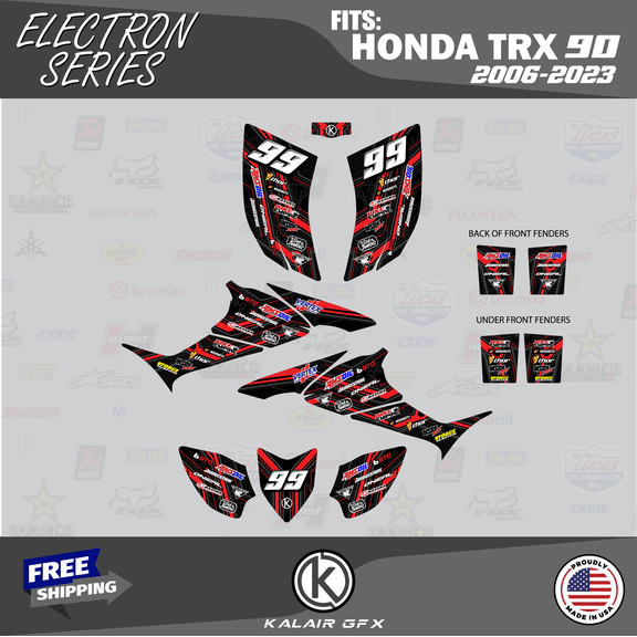 Kalair GFX Graphics Kit for Honda ATV TRX 90 (2006-2023) Electron Series