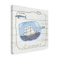 thumbnail image 2 of Trademark Fine Art 'Ship in a Bottle Discover Shiplap' Canvas Art by Sara Zieve Miller, 2 of 3