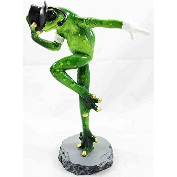 Mo Town Michael Jackson Billie Jean Pop King Dance Pose Famous Frog Figurine