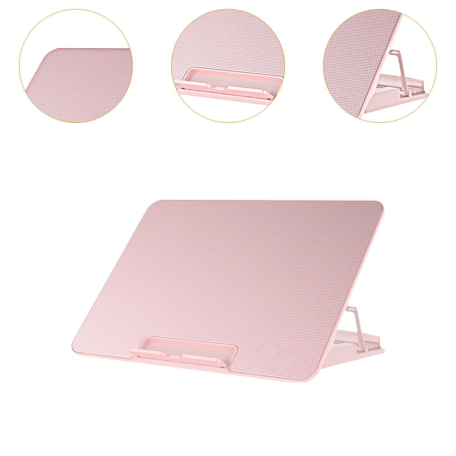 APLVFFZH Laptop Cooling Pad 6 Fans Portable Heat Dissipation Fan Speed Adjustable Quiet 2 Pink