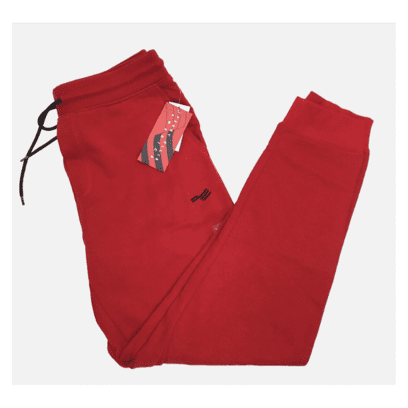 Perry Ellis Men's, Contrast Drawcord Fleece Pant, Chili Pepper, XL