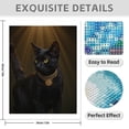 thumbnail image 3 of Diamond Art Kit for Adults, Luxurious Black Cat Golden Necklace Diamond Painting for Adults Beginners, DIY Diamond Art Painting Kits, 5D Diamond Painting Crafts for Home Decor 12x16 Frameless, 3 of 7