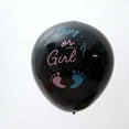 thumbnail image 5 of Efavormart 24" Gender Reveal Boy Or Girl Blue/Gold Confetti Latex Balloon Pop Kit With Black Balloon With Blue Confetti, 5 of 10