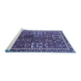 thumbnail image 2 of Ahgly Company Machine Washable Indoor Round Persian Blue Traditional Area Rugs, 8' Round, 2 of 4