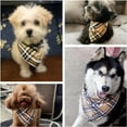 thumbnail image 4 of Dog Bandanas,Breathable Cotton Adjustable Dog bib for Dogs and Cats (Khaki, Large), 4 of 7