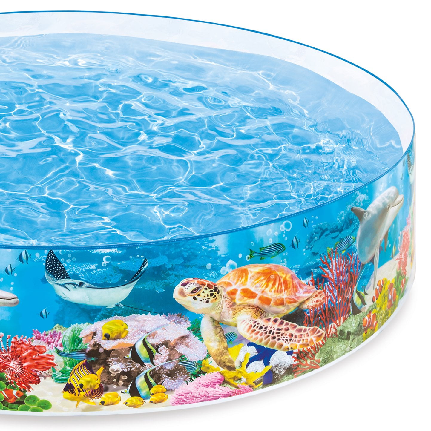 Intex SnapSet Kiddie 8 x 8' Instant Swimming Pool, Deep Sea Blue (2 Pack)