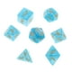 thumbnail image 2 of 7 unids/set dados acrílicos multifacéticos, diferentes rompecabezas grabados digitales juguetes para niños, Mini regalos de juegos de mesa portátiles , Azul Macarena Dados digitales, 2 of 8