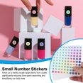 thumbnail image 4 of Uxcell Reflective Round Small Number Stickers, Self Adhesive Laser Consecutive Numbered Stickers Numbers 15, 4 of 7