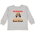thumbnail image 3 of Inktastic Protected by a Basset Hound Funny Dog Boys or Girls Long Sleeve Toddler T-Shirt, 3 of 5