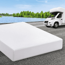 10 Inch RV Mattress with Tencel Cover, Top Green Tea/Gel Cooling Memory Foam for Camper/Truck/Trailer, Provides Firm Support for Back Pain, Certified in the USA. 80"x 76"