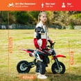thumbnail image 4 of SAY YEAH Dirt Bike,50cc Mini Dirt Bike for Age 8+ with Safety Kill Switch,Top Speed 25mph,Supports up to 180lbs,Red, 4 of 8