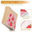 thumbnail image 4 of Cute Strawberry Napkin Holders for Tables Napkin Stand Paper Holder Organizer Tabletop Tissue Box Dispenser, 4 of 8