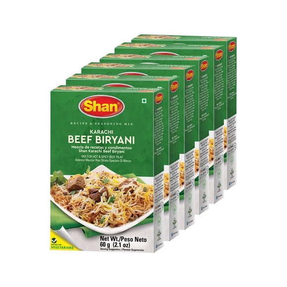 SHAN BIRYANI KARACHI au Bœuf de Qualité Supérieure, 60 g (Lot de 6)