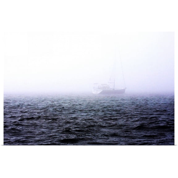Great BIG Canvas | Rolled Alan Hausenflock Poster Print entitled Fog on the Bay I
