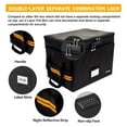 thumbnail image 3 of File Box; Fireproof Document Box; with Lock; Upgraded 2 Layer Water-resistant Organizer; Portable; Collapsible Storage Cabinet; Reflective Strip, 3 of 6