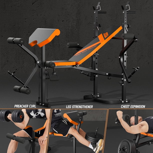 TCISA Weight Bench,Multi-Function Strength Training Bench Press