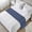 Navy Blue White, variant on Navy Blue Striped Bed Runner, Satin Bed Throw Runner for Twin Size Beds, Navy Blue White Stripes Farmhouse Decorative Bedding Dresser Scarf for Foot of Beds Sofa Cabinet End Table 71"x20"