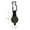Black, variant on Vikakiooze Set Of 2 Retractable Keychain With Multifunctional Carabiner, 65cm/25.6in Steel Cord - Black