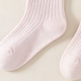thumbnail image 5 of Toddler Girls Knee Hight Stocking Solid Color Bowknot Soft Long Socks 2-8 Years, 5 of 7