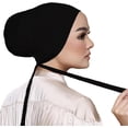 thumbnail image 1 of Mujeres debajo de la bufanda sombrero Hijab Cap musulmán islámico debajo de la bufanda Hijab Cap con cierre de amarre, 1 of 4