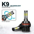 thumbnail image 2 of For Nissan Pathfinder 2005-2012 LED Headlight 9007 Hi-Low Beam + H11 Fog Light Bulbs 6000K White 4pcs, 2 of 18