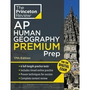 College Test Preparation Princeton Review AP Human Geography Premium Prep, 17th Edition: 6 Practice Tests + Digital Practice Online + Content Rev, (Paperback)