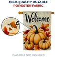 thumbnail image 4 of America Forever Welcome Autumn Pumpkins House Flag, 28 x 40 inch Double Sided, Harvest Pumpkins Welcome Flags, Farmhouse Fall Seasonal Outdoor Decor for Lawn and House DÃ©cor, 4 of 5