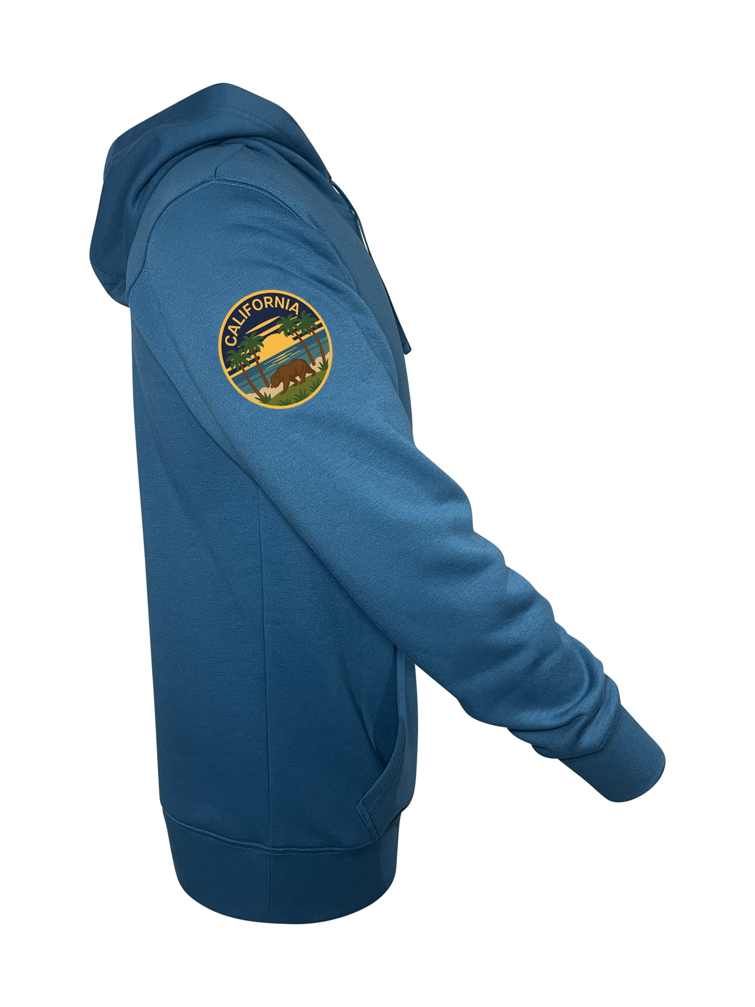 CALIFORNIA Scenic Sleeve Patch Long Sleeve Hooded Sweatshirt