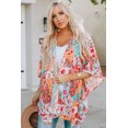 thumbnail image 1 of ABPHQTO Kimono transparente de mujer con patchwork floral multicolor, 1 of 5