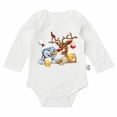 thumbnail image 4 of DHFJKG Toddlers Boys Bodysuit Funny Letter Printed Cute Christmas Santa Long Sleeve Onesie Baby Onesies Boy 0-3 Months, 4 of 4