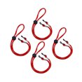 thumbnail image 1 of ELAYARD 4Pcs Red Adjustable Sports Glasses Rope Anti Lost Belt Lightweight for Movement Eyewear, 1 of 7