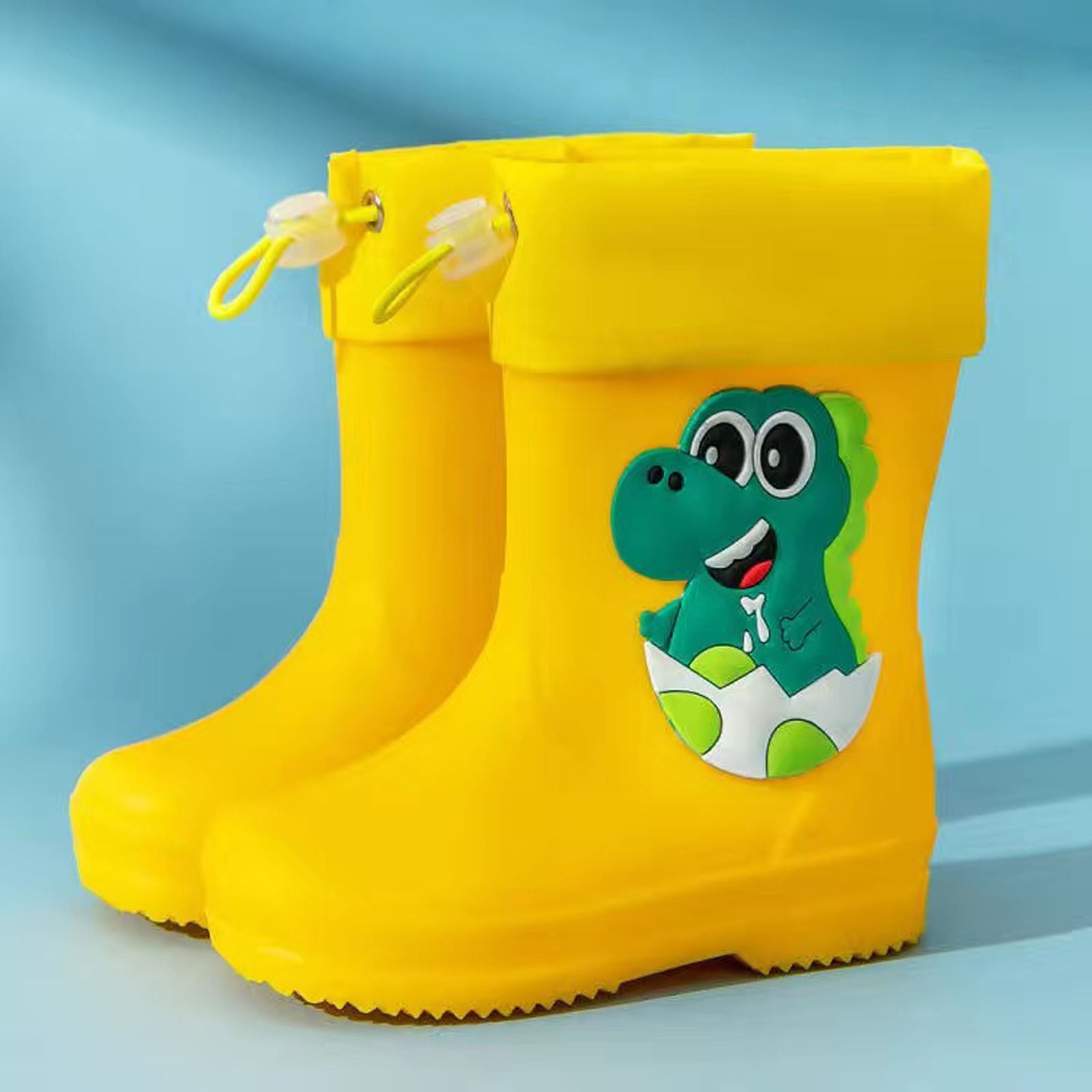 Ketyyh-chn99 Kids Rain Boots Toddler Water Shoes Waterproof Low Cut Rain Boots Outdoor Rubber Boot for Kids (Toddler/Little Kid/Big Kid) Yellow,9