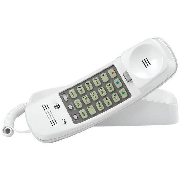At&t® At&t® Corded Trimline® Phone With Lighted Keypad (white)
