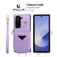 thumbnail image 3 of Allytechgroup Stylish Galaxy Z Fold 6 Case Wallet, Shockproof Phone Case for Samsung Galaxy Z Fold 6 Convenient and Functional Zipper Pocket Case with Detachable Crossbody Shoulder Strap, Purple, 3 of 14
