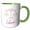 Green/White, variant on 3drose, Image of a Zodiac Sign Libra, 11oz Magic Transforming Mug