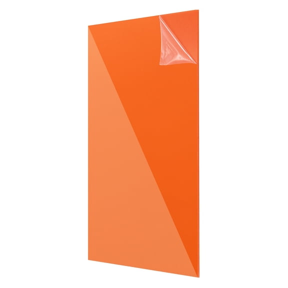 Acrylic Sheets 12x8 Inch 1/8 Inch-3mm for Picture, Clear Orange
