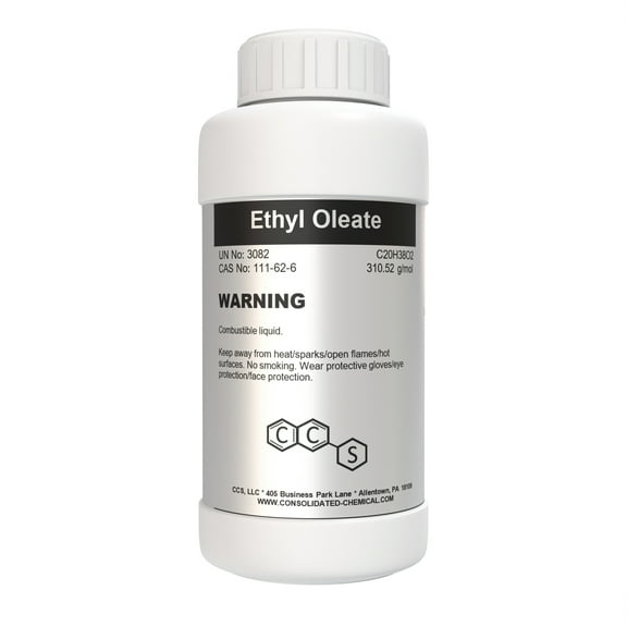 Ethyl Oleate – High-Purity Solvent and Carrier Oil - 250mL (8 fl oz)